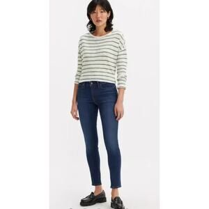 Levis Jeans Womens 29 Blue 711 Skinny Denim Dark Wash Mid Rise Cotton